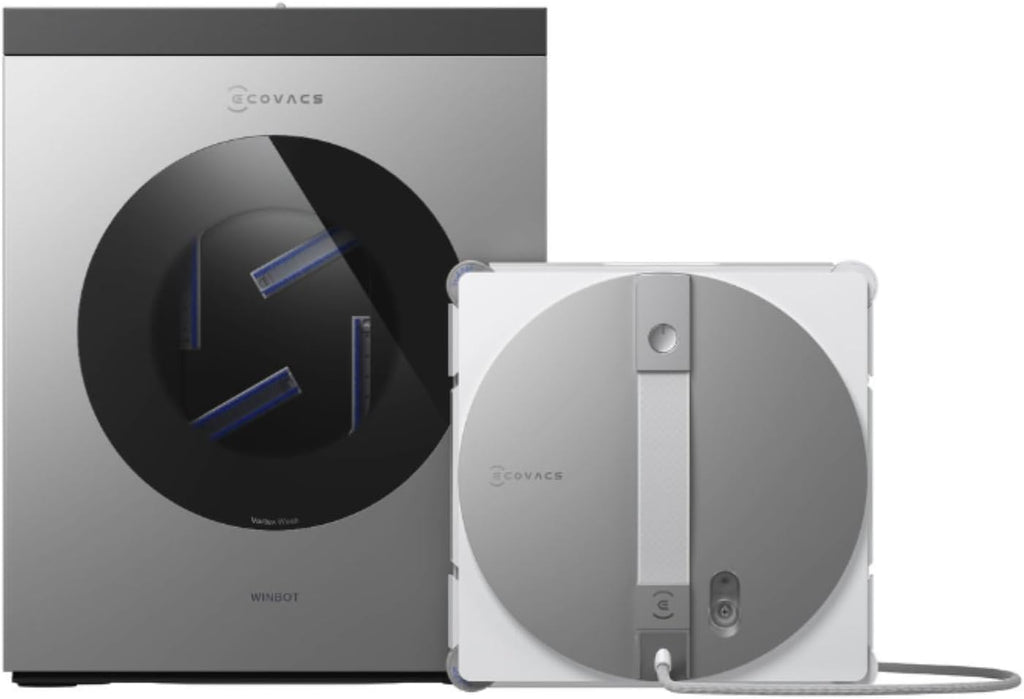 ECOVACS WINBOT W3 OMNI Fensterputzroboter mit Multifunktionsstation, Automatische Reinigung der Wischpads
