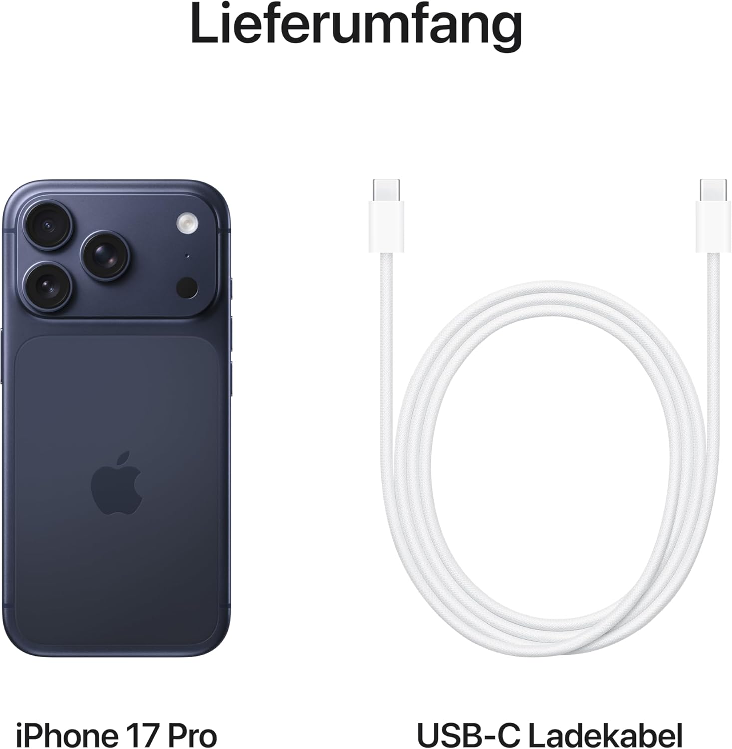 Apple iPhone 17 Pro 512 GB: 6,3" Display mit ProMotion bis zu 120 Hz, A19 Pro Chip