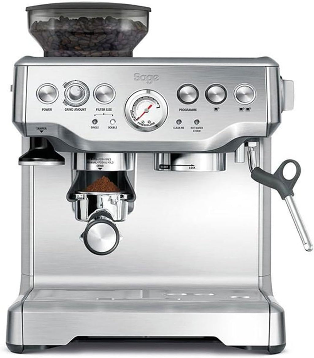 Sage - The Barista Express - Kaffeemaschine mit manuellem Milchaufschäumer & Mahlwerk