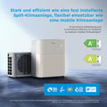 Midea PortaSplit-E Mobile Klimaanlage,Kühlen A++/Heizen A+, 12000 BTU 3,5kW,Mini-Split-Klimaanlage